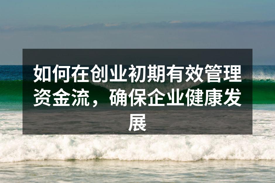 创业资金管理策略